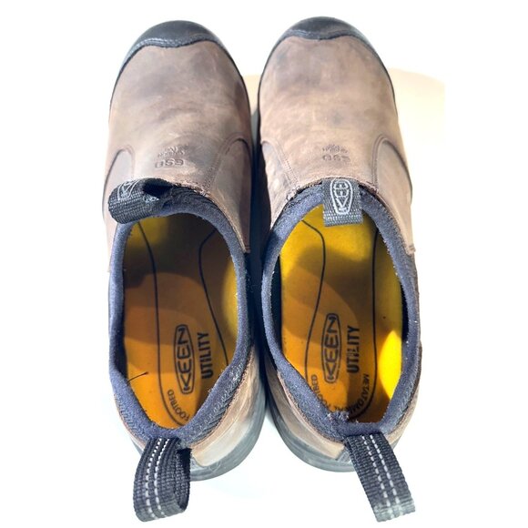 Keen Utility Mens Slip On Work Boots Light Brown Color Leather Size 11.5 main image 11